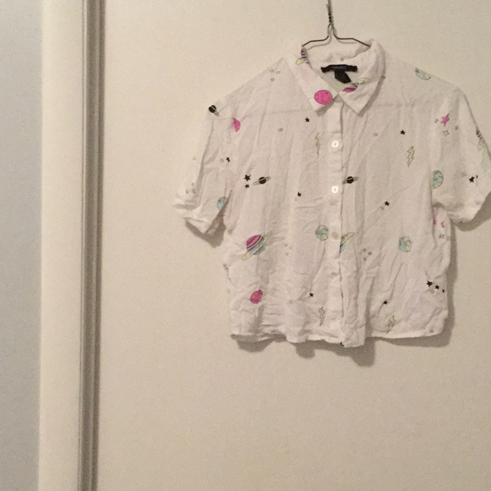 FOREVER 21 Button Down Front Shirt.